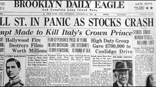 24th October 1929 Wall Street Crash begins on Black Thursday [upl. by Ledah]