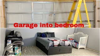 TURNED OUR GARAGE INTO MY BEDROOM  Andrea Martinez [upl. by Jolda]