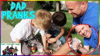 DAD PRANKS  That YouTub3 Family [upl. by Nnayllas405]