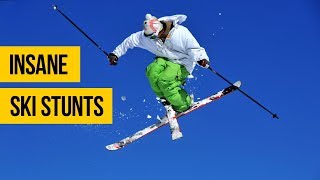 INSANE SKI STUNTS • Extreme skiing freestyle amp freeride compilation [upl. by Fairlie344]