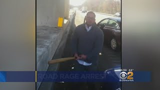 Video Shows Road Rage Driver Smashing Car Windows Attacking With Bat [upl. by Hyde]