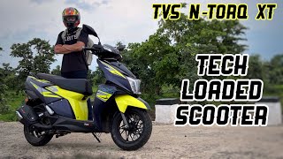 2022 TVS NTorq 125 XT Review  Tech Loaded 🔥 [upl. by Arihas10]