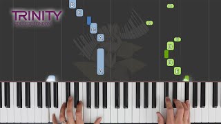 King Williams March  TRINITY Piano Grade 1 20212023  Synthesia Piano tutorial [upl. by Patsis878]