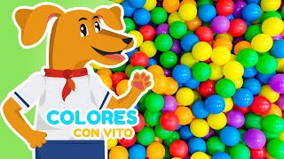 Pelotas de colores  Aprendiendo colores con Vito [upl. by Akinohs]