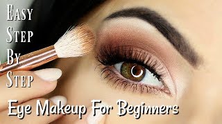 Half Cut Crease Eyeshadow Tutorial for Beginners  ABH Soft Glam Palette [upl. by Jade]