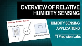 Overview of relative humidity sensing [upl. by Janie472]