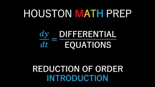 Reduction of Order Introduction [upl. by Luar]