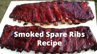 Spare Ribs Recipe  How To Smoke Spare Ribs [upl. by Hnirt625]