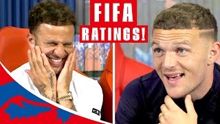 Walker amp Trippier Guess their FIFA 19 Stats  “Are you having a laugh”  England [upl. by Gale622]