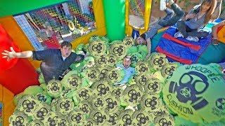 1000 WHOOPIE cushions in bounce house [upl. by Burner396]