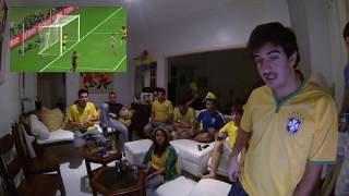 Germany 7 x 1 Brazil with Brazilians Reaction to goals [upl. by Hacceber]