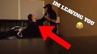 IM LEAVING YOU PRANK ON GIRLFRIEND [upl. by Yelsel864]