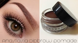 How To Use ABH Dipbrow Pomade Eyebrow Tutorial [upl. by Romanas]