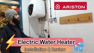 Electric Water Heater Installation  Ariston Andris Lux [upl. by Llerref574]