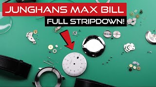 Junghans Max Bill  Full Stripdown  ASMR  Watch Repair amp Service Tutorial  ETA 28242  DIY [upl. by Adranoel]