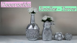 Como decorar botellas de cristal [upl. by Nwatna222]