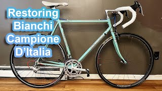 Restoring A Vintage Bianchi Campione DItalia  Superset 2  Italian Oldie But Goodie [upl. by Wiskind28]