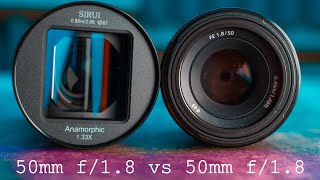 Cheap Anamorphic Lens Vs 50mm 18 [upl. by Anrat]