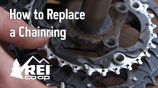 Bike Maintenance How to Replace a Chainring [upl. by Sumedocin]