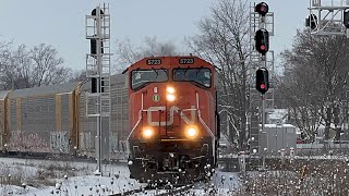 Trains of Durand MI 4 CN’s  GLC 11125 [upl. by Lynnet]