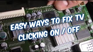 2 COMMON WAYS TO FIX SAMSUNG TV CLICKING ON OFF TUTORIAL GUIDE [upl. by Ahsircal]