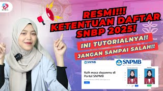 TUTORIAL PENDAFTARAN SNBP 2025 [upl. by Gruber234]