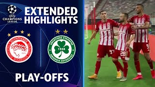 Olympiakos vs Omonia Nicosia  Playoff First Leg  Champions League Highlights [upl. by Nyrad]