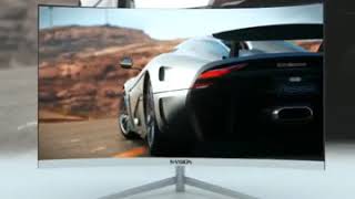 Nvision IN24C25 24quot Curved 75hz WHITE Gaming Monitor [upl. by Obeded]