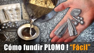 Cómo Fundir PLOMO en casa para pescar FÁCIL [upl. by Liryc]