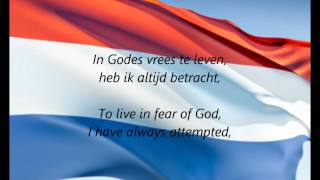 Dutch National Anthem  quotHet Wilhelmusquot NLEN [upl. by Nivert808]