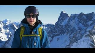 Skiing the Vallee Blanche  Your Guide with IFMGA Mountain Guide Dave Searle [upl. by Enelloc554]