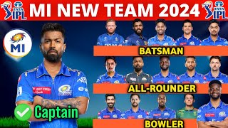 IPL 2024  Mumbai Indians Team Full Squad  MI Team New Players List 2024  MI New Team 2024 [upl. by Dara581]