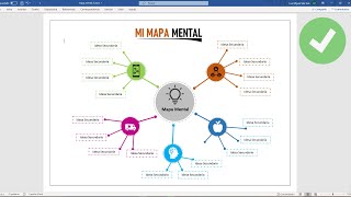 Mapa mental en Word [upl. by Noislla]