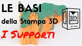 Le basi della stampa 3D  Supporti di Stampa [upl. by Claudian]