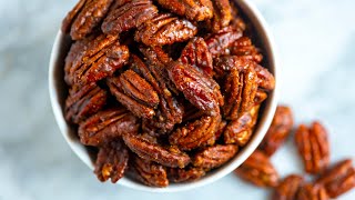 Easy Candied Pecans Recipe [upl. by Randal328]