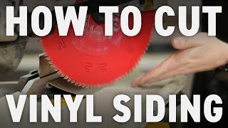 How to Cut Vinyl Siding [upl. by Frolick740]