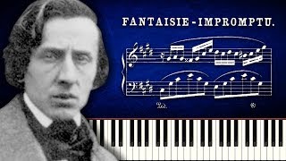 Chopin  FantaisieImpromptu  Piano Tutorial [upl. by Aikenahs]