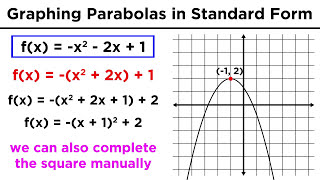 Graphing Conic Sections Part 3 Parabolas in Standard Form [upl. by Courtney346]