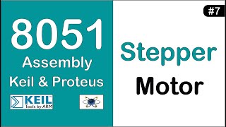 Stepper motor using 8051  Keil amp Proteus  ProjeXonic [upl. by Lanod]