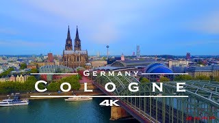 Cologne  Köln Germany 🇩🇪  by drone 4K [upl. by Merp142]