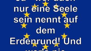 Europahymne Lyrics Video [upl. by Jeramie967]