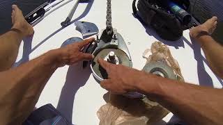 Windlass Repair Replacing RopeChain Stipper [upl. by Jerol]