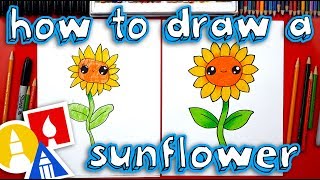 How To Draw A Sunflower [upl. by Aniat]