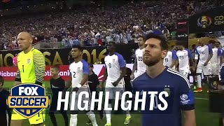 USA vs Argentina  2016 Copa America Highlights [upl. by Ahsino316]