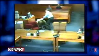 Judge Jumps Into Courtroom Tussle Helps Restrain Defendant  Crime Watch Daily [upl. by Kussell108]