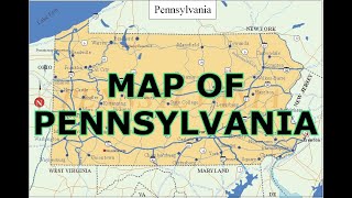 MAP OF PENNSYLVANIA [upl. by Aneerbas]