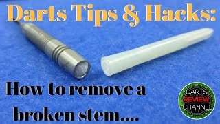 Darts Tips amp Hacks How to remove a broken darts stem  shaft [upl. by Eanal]