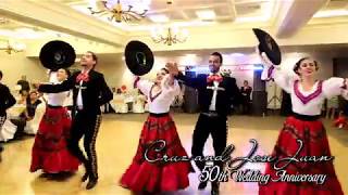 El Son de la Negra  Jarabe Tapatio  50th Wedding Anniversary Dance Performance [upl. by Loralyn]