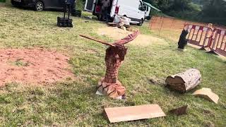 A fabulous range of wooden sculpture at Caerleon festival 2024 [upl. by Sualkcin]