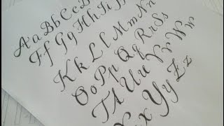 how to write cursive fancy letters  easy version for beginners [upl. by Rahsab]